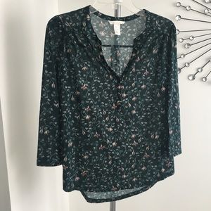 H&M 🌸 Women’s Floral Blouse, Size Small